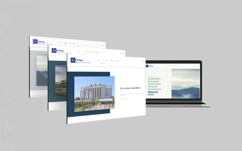 Webdesigner für EUPAP - mehrsprachige Webseite für ein medizinisches Forschungsnetzwerk